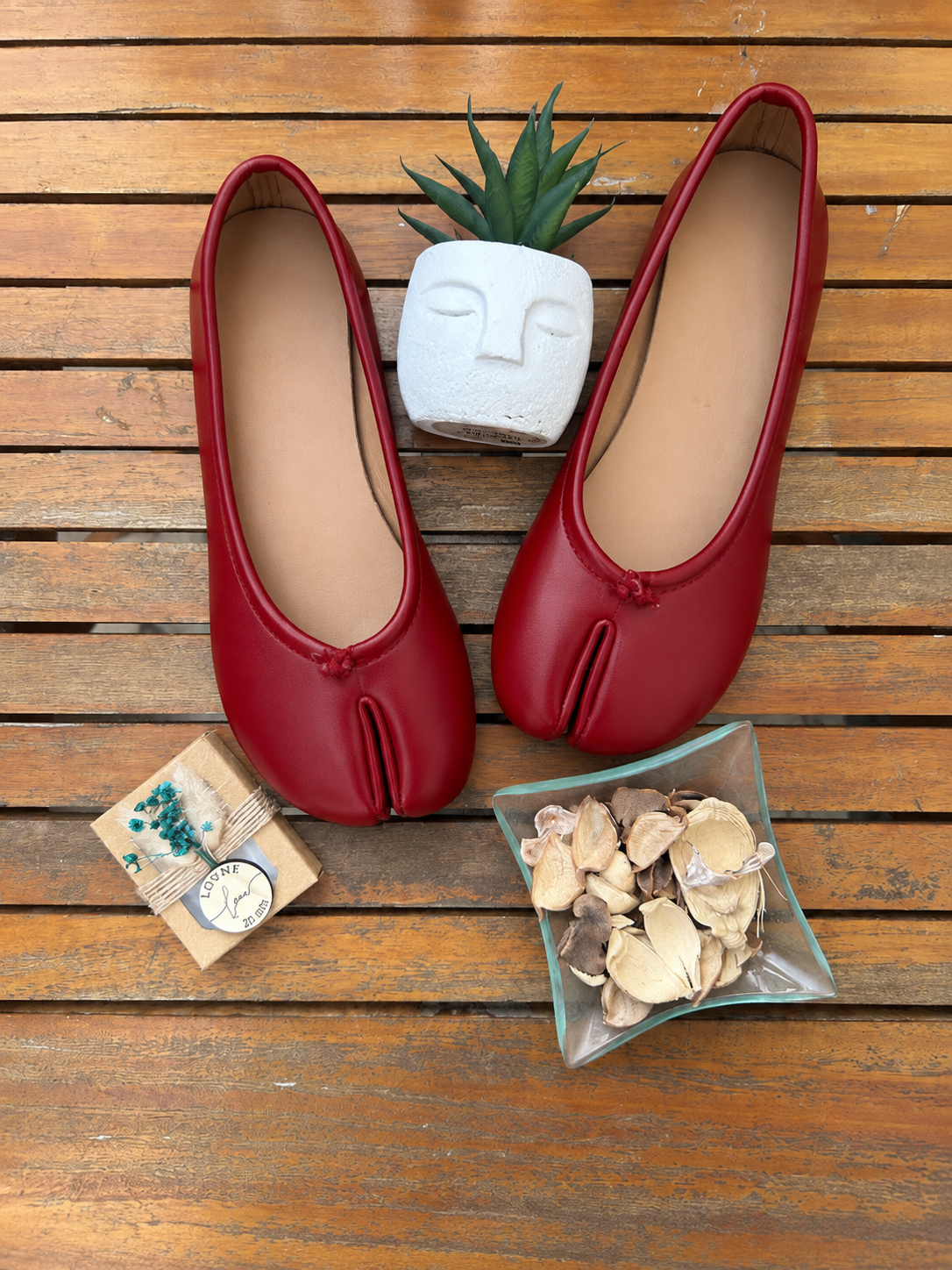 Ballerine Tabi Classique — Rouge
