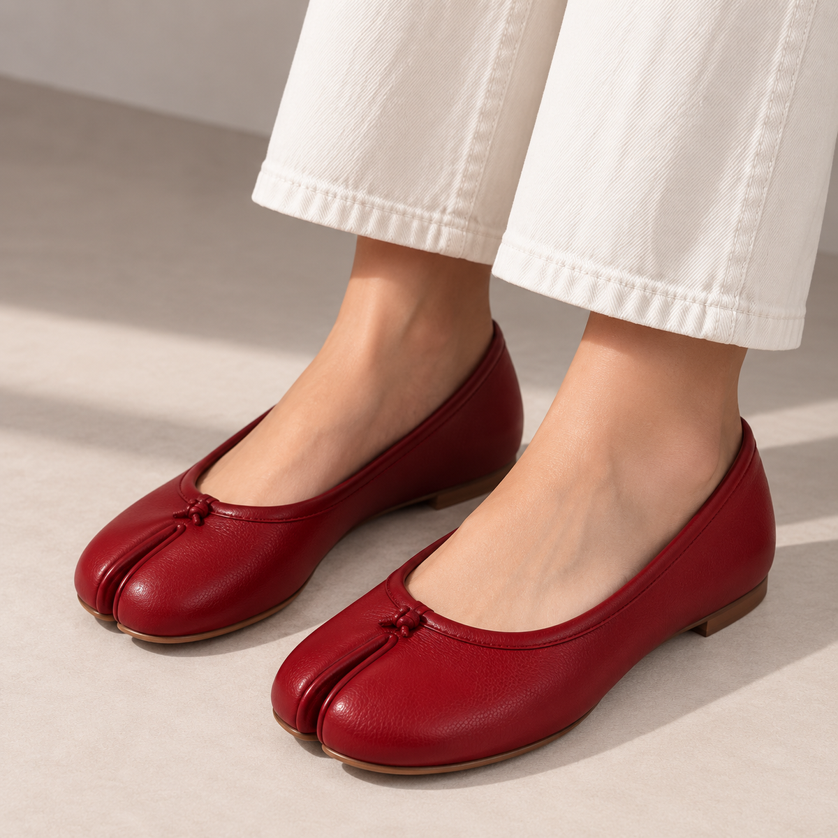 Ballerine Tabi Classique — Rouge
