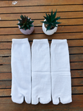 3 Paires de Chaussettes Tabi – Blanc