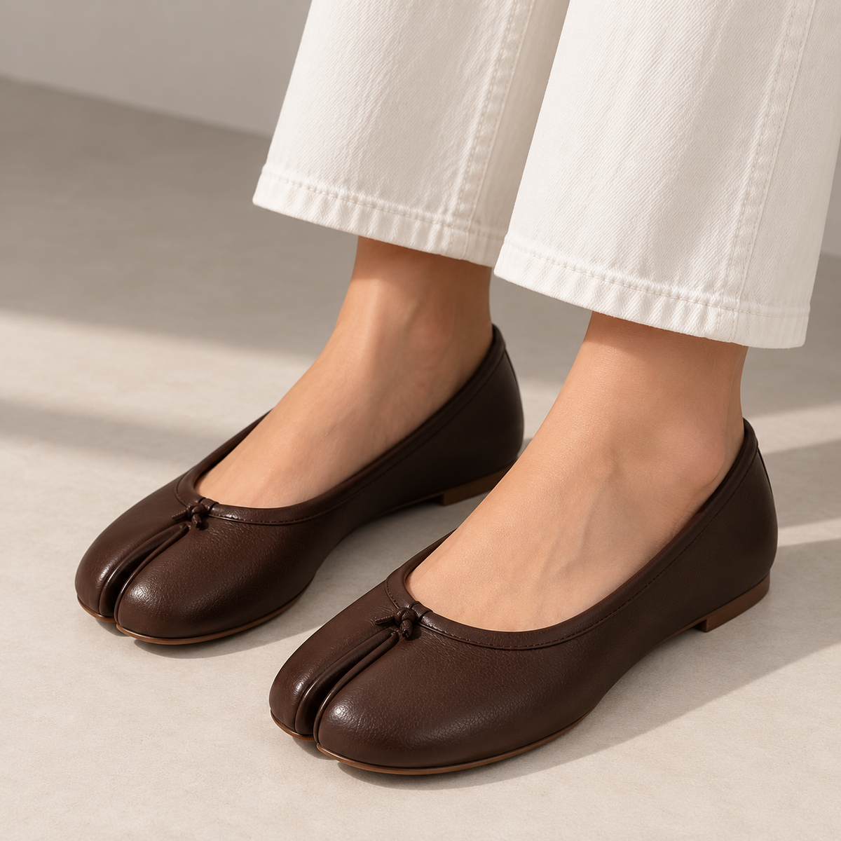 Ballerine Tabi Classique — Marron