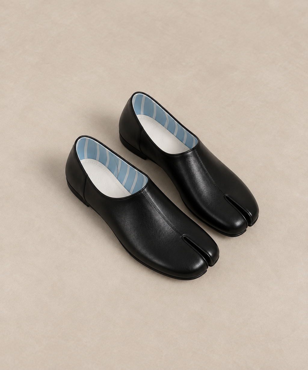 Chaussures Plates Tabi – Noir
