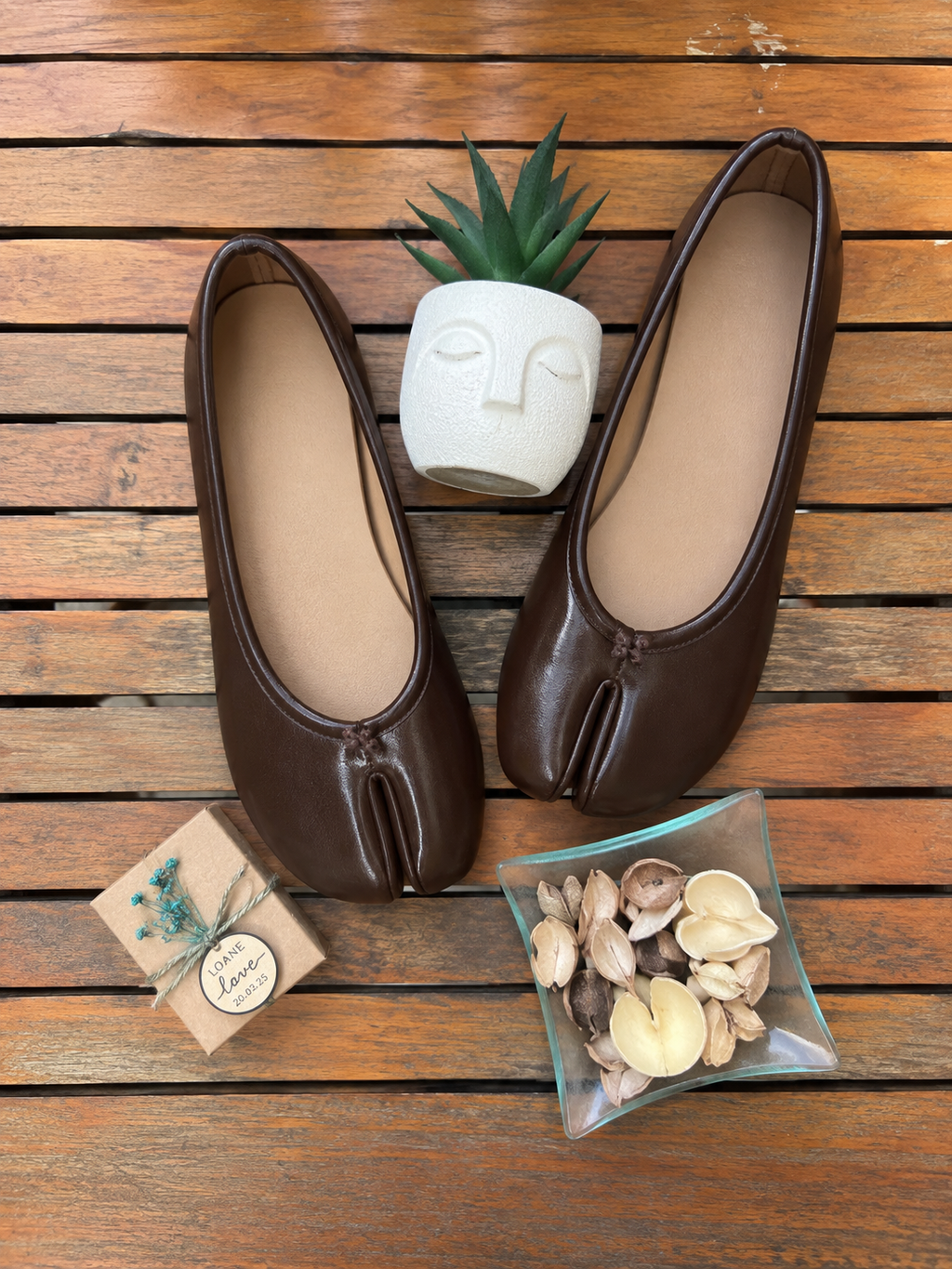 Ballerine Tabi Classique — Marron