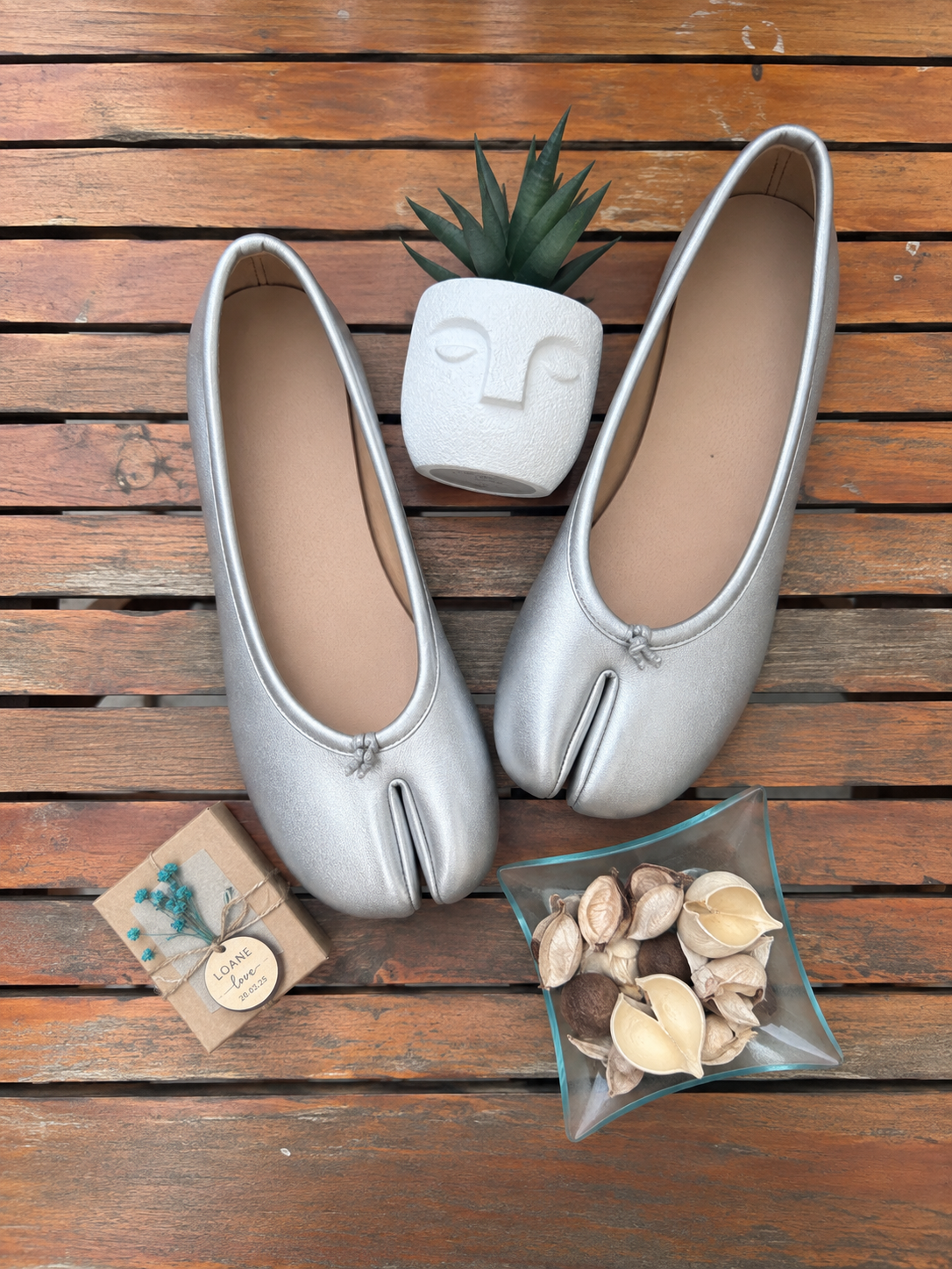 Ballerine Tabi Classique — Argenté