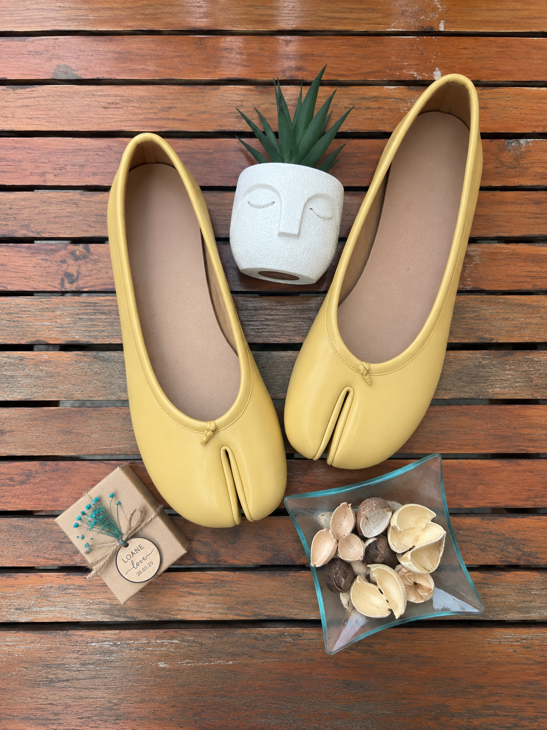 Ballerine Tabi Classique — Jaune