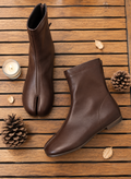 Bottine Tabi Marron – Fermeture zippée à l’arrière