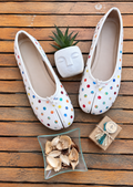Ballerine Tabi à Pois — Noir Multicolore