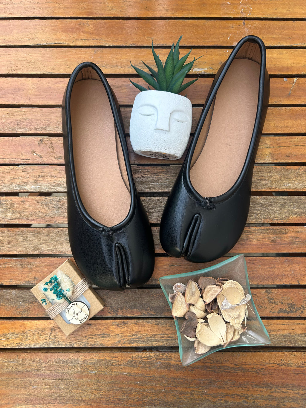 Ballerine Tabi Classique — Noir