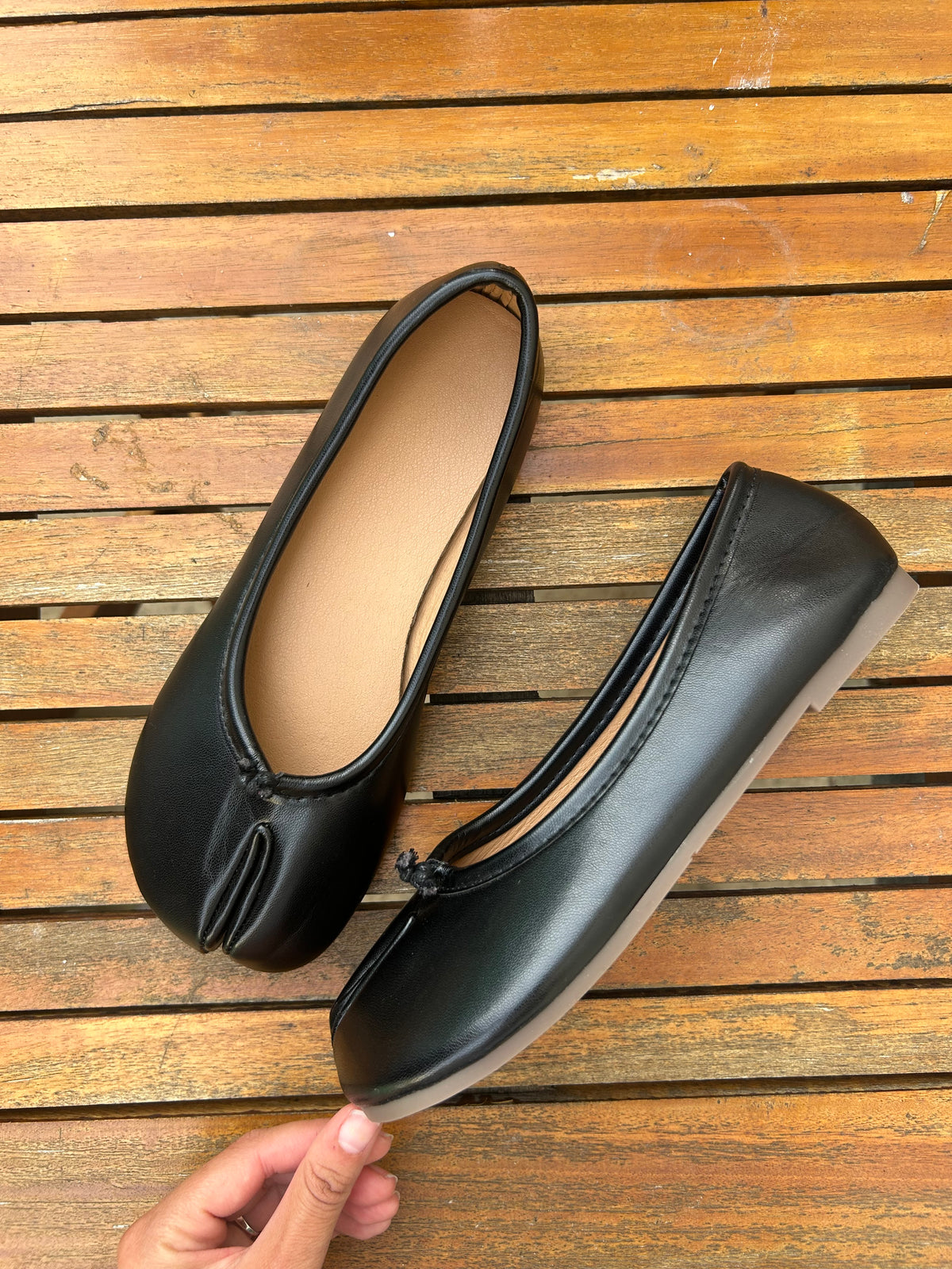 Ballerine Tabi Classique — Noir
