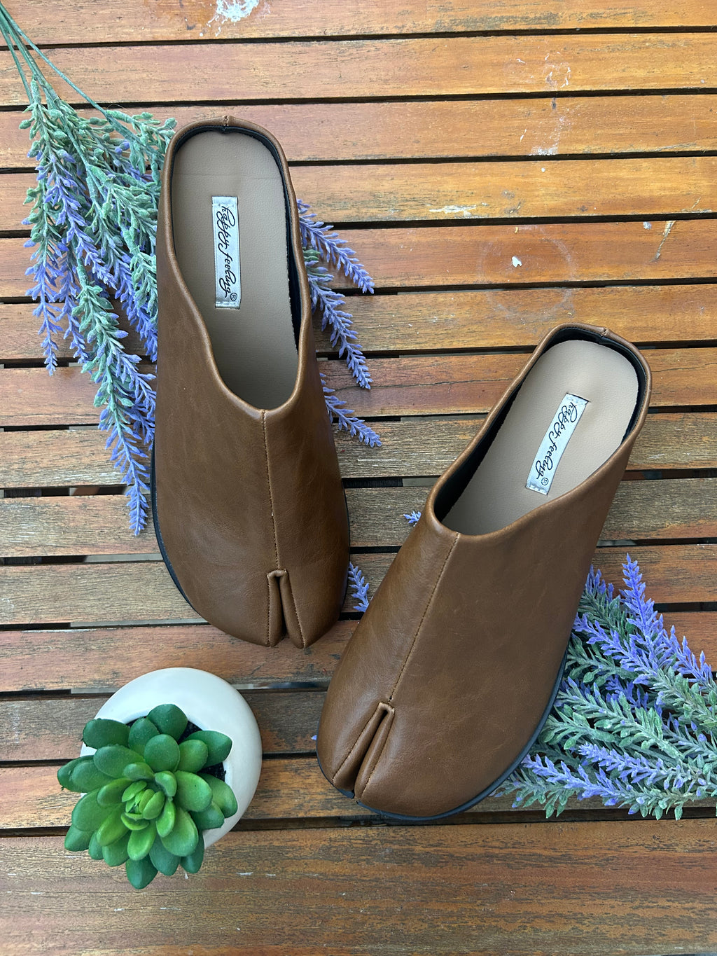 Mules Tabi — Marron