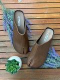 Mules Tabi — Marron