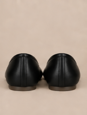 Ballerine Tabi à Nœud — Noir