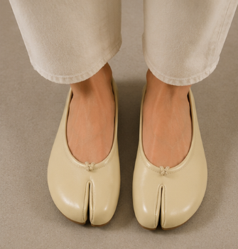 Ballerines Tabi Classiques en cuir