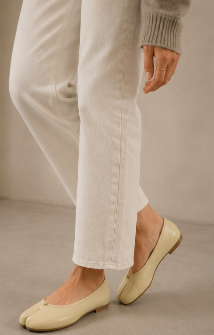 Ballerines Tabi Classiques en cuir