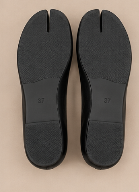 Bottine Tabi Noir – Fermeture zippée à l’arrière