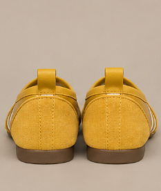 Mary Jane Tabi à Brides Croisées — Jaune