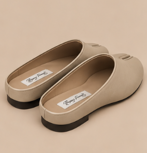 Mules Tabi — Beige