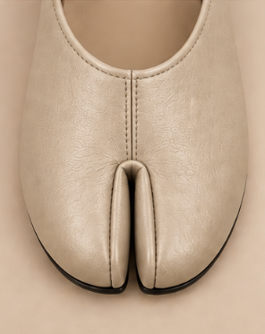 Mules Tabi — Beige