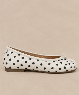 Ballerine Tabi à Pois — Blanc & Noir