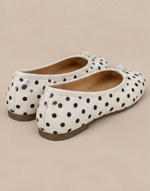 Ballerine Tabi à Pois — Blanc & Noir