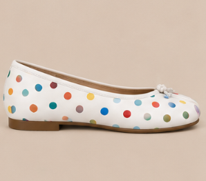 Ballerine Tabi à Pois — Noir Multicolore