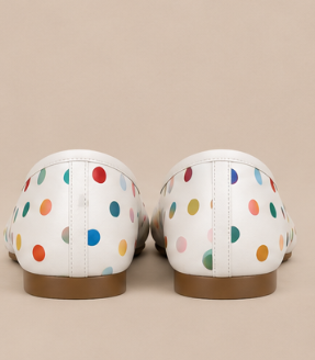 Ballerine Tabi à Pois — Noir Multicolore
