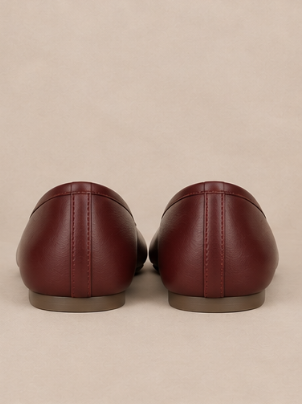 Ballerine Tabi à Nœud — Rouge